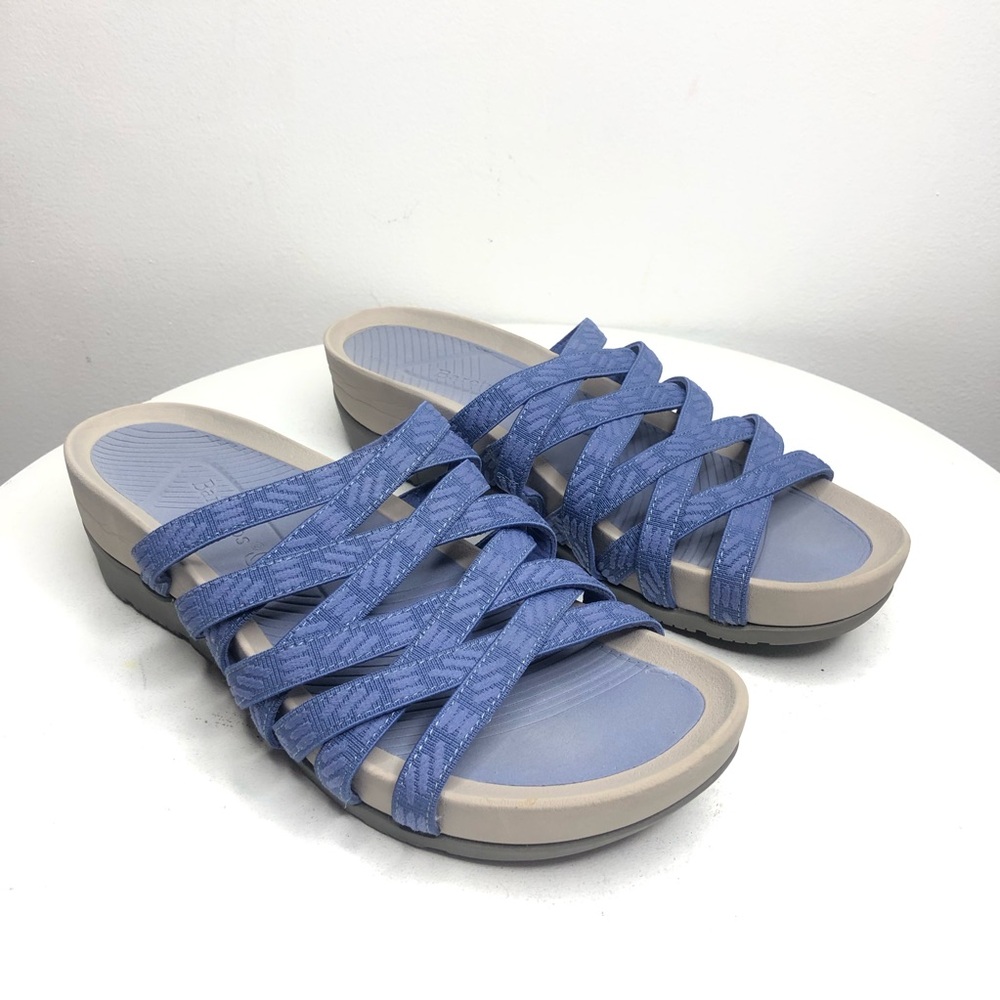Keen Ackers rebound Blue and Gray Sandals with Interwoven Straps SZ 8.5. RR1